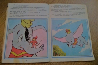 páginas abertas do livro Dumbo